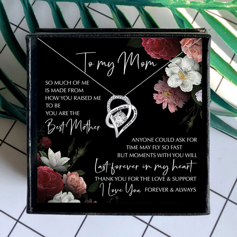 Mother Necklace Women Jewellry Mother's Day Gift "i love you to the moon and back" Heart Necklaces To My Mom Birthday