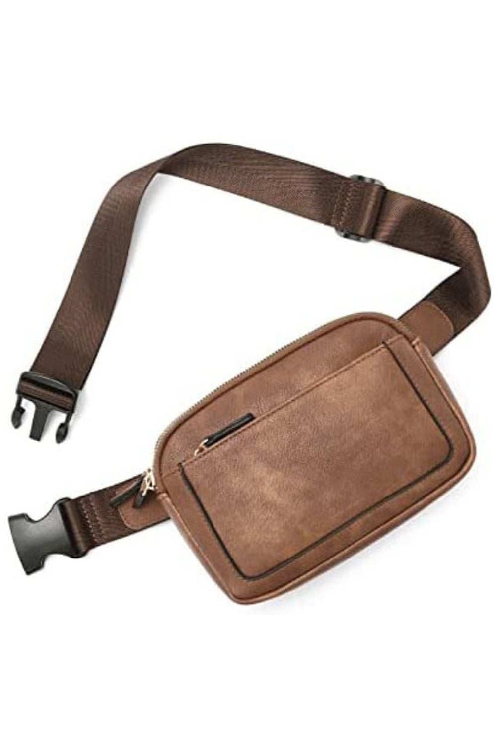 Desert Palm Minimalist Multi-zipped Crossbody Bag