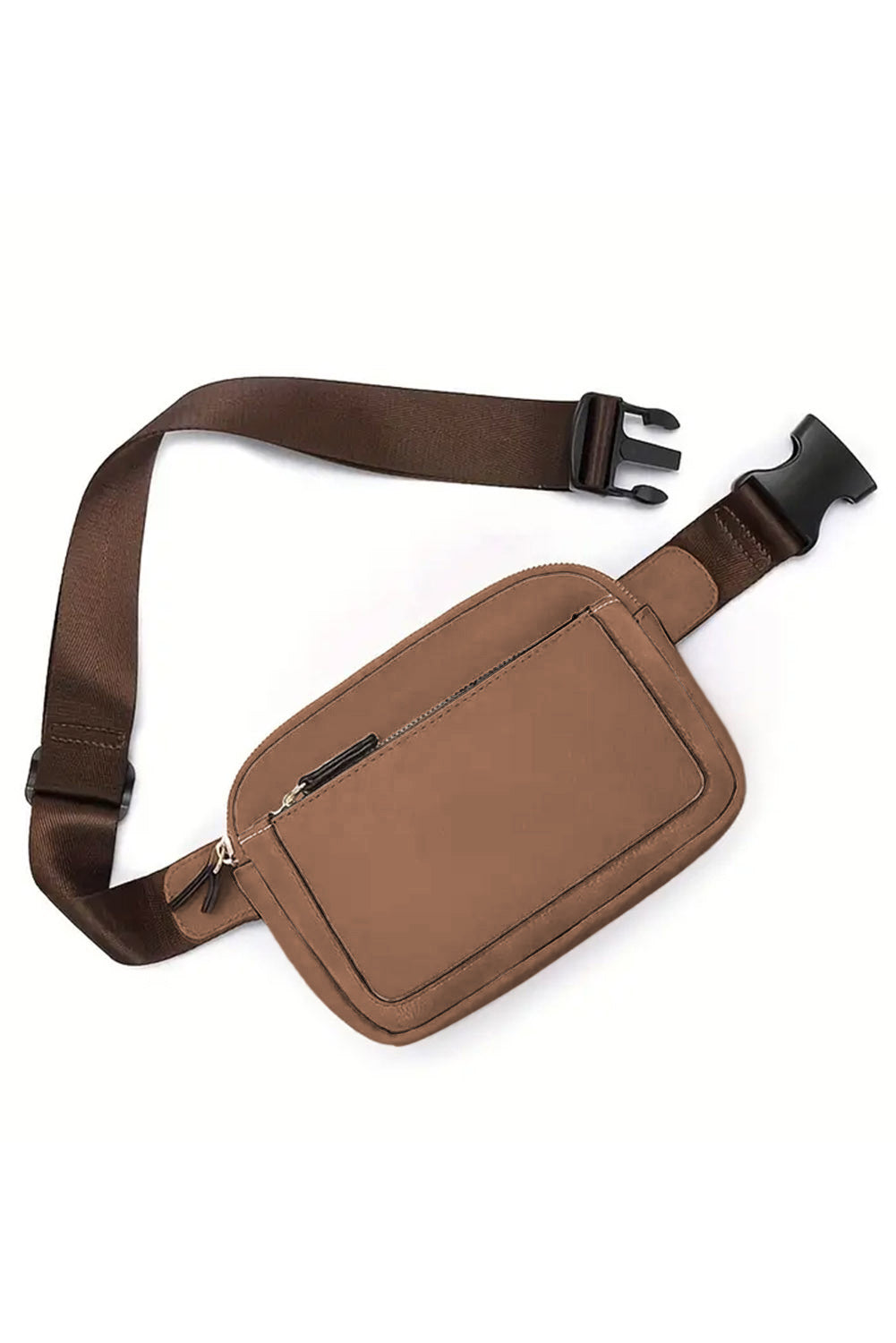 Desert Palm Minimalist Multi-zipped Crossbody Bag