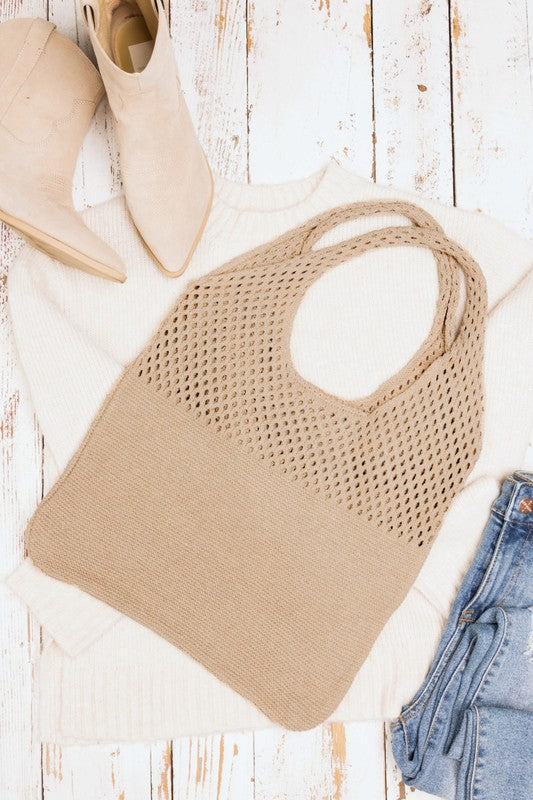 Soft Knit Hobo Bag