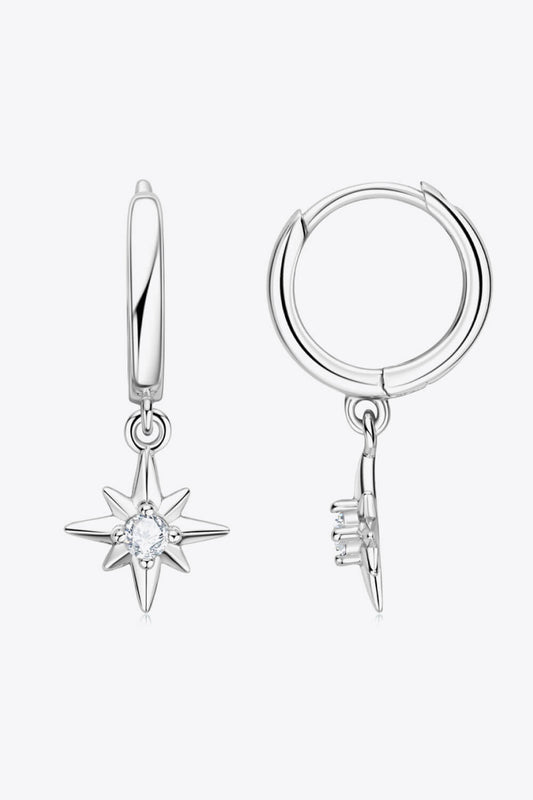 Moissanite Star Drop Earrings