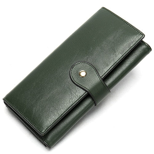 WESTAL Women&#39;s Wallet Luxury Genuine Leather Female Wallet Women&#39;s Purse Leather Womens Purses Coins and Card Wallets Clutch Bag