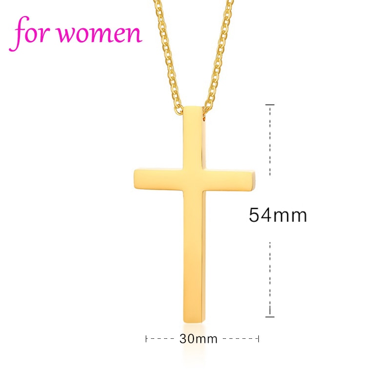 Meaeguet Classic Black Jesus Cross Necklaces Pendants Women Men Stainless Steel Prayer Crucifix  Male Chocker Chain