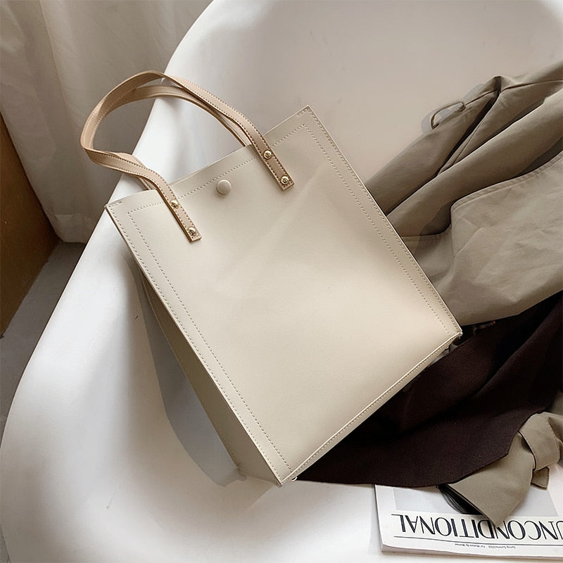 Women Bag Solid Women&#39;s Pu Leather Handbags Luxury Lady Hand Bags Purse Pocket Women Messenger Bag Big tote bags for women